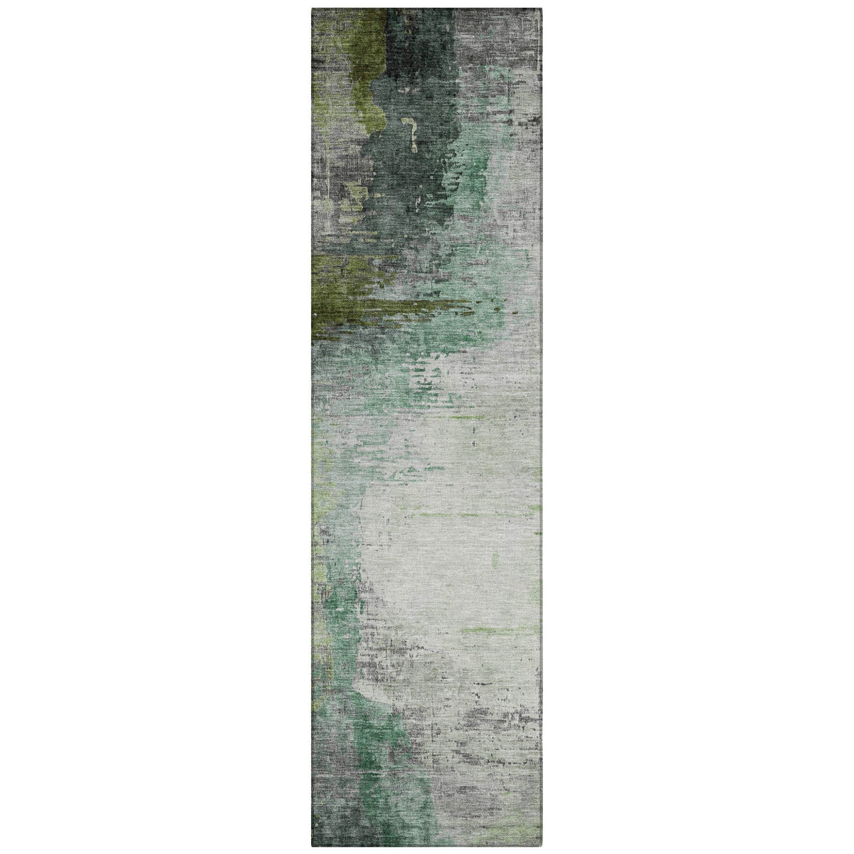 Addison Chantille ACN2041 Abstract Machine Made Transitional Green Rug