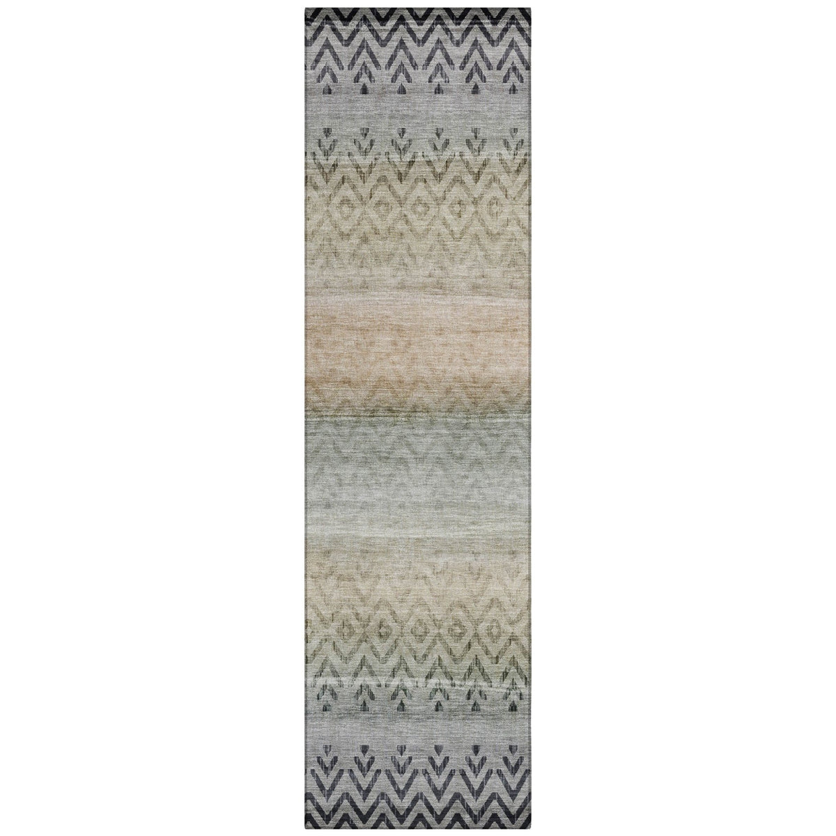 Addison Chantille ACN2042 Geometric Machine Made Transitional Gray Rug