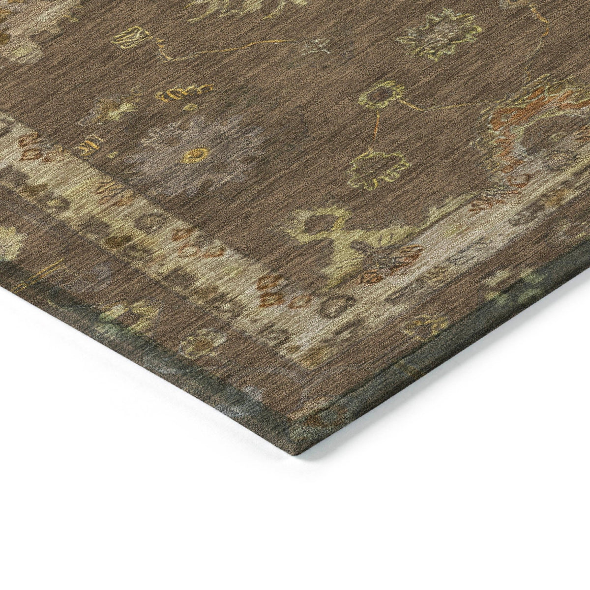 Addison Chantille ACN2045 Global Machine Made Traditional Chocolate Rug