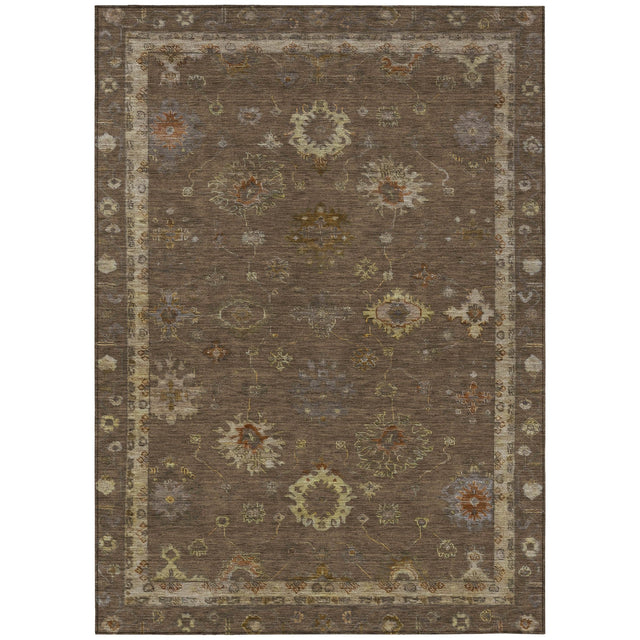 Addison Chantille ACN2045 Global Machine Made Traditional Chocolate Rug