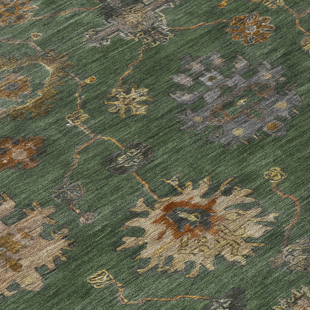 Addison Chantille ACN2045 Global Machine Made Traditional Fern Rug