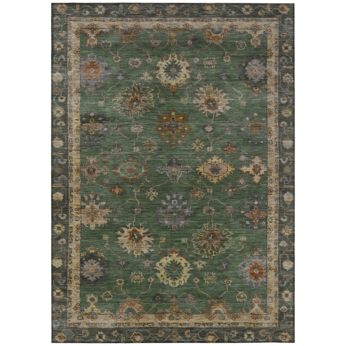 Addison Chantille ACN2045 Global Machine Made Traditional Fern Rug