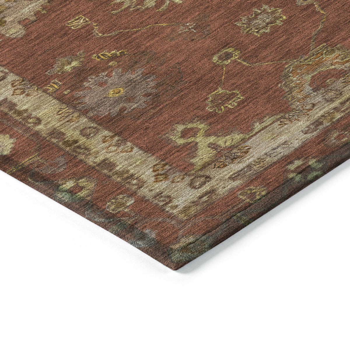 Addison Chantille ACN2045 Global Machine Made Traditional Paprika Rug