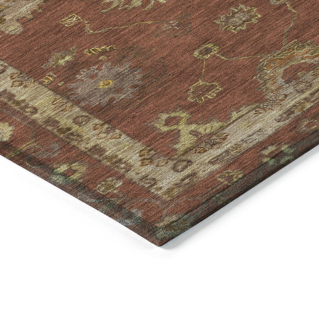 Addison Chantille ACN2045 Global Machine Made Traditional Paprika Rug