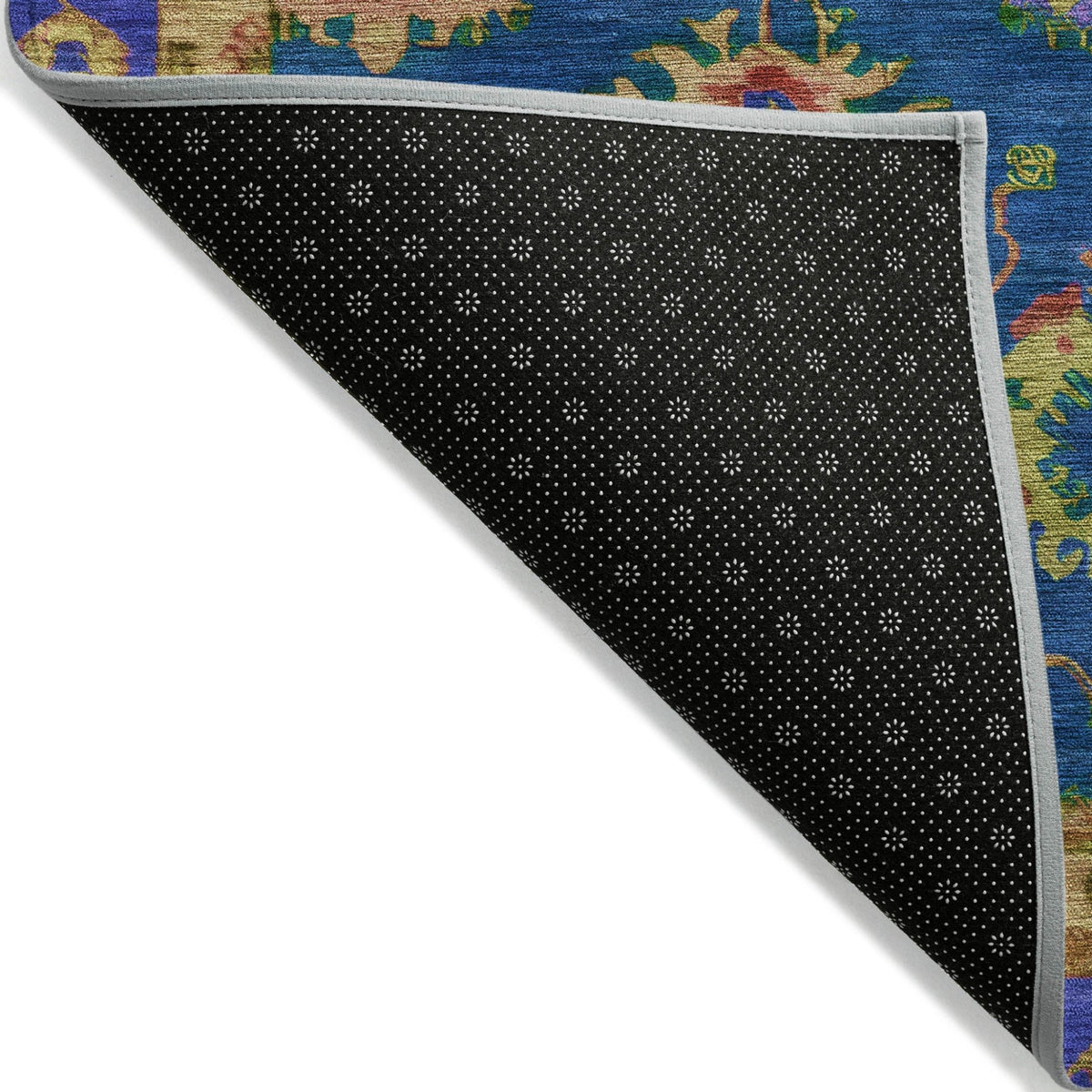 Addison Chantille ACN2046 Global Machine Made Traditional Blue Rug