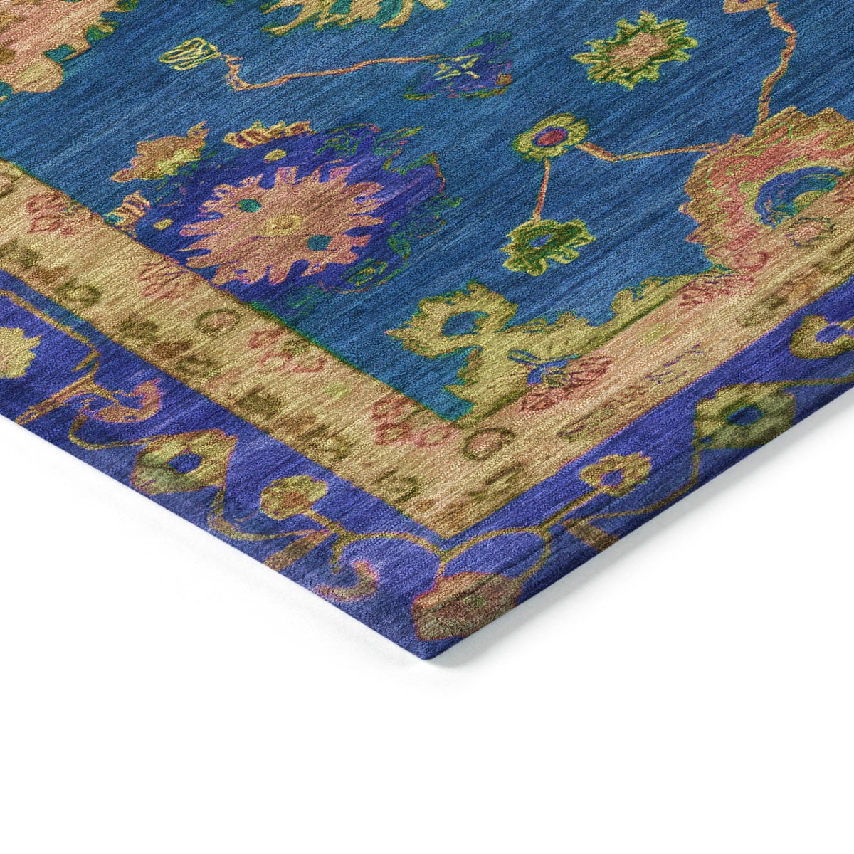 Addison Chantille ACN2046 Global Machine Made Traditional Blue Rug