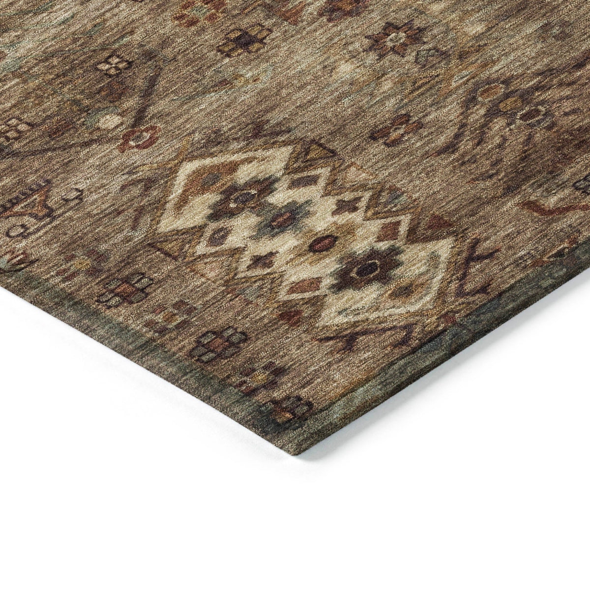 Addison Chantille ACN2047 Global Machine Made Traditional Brown Rug