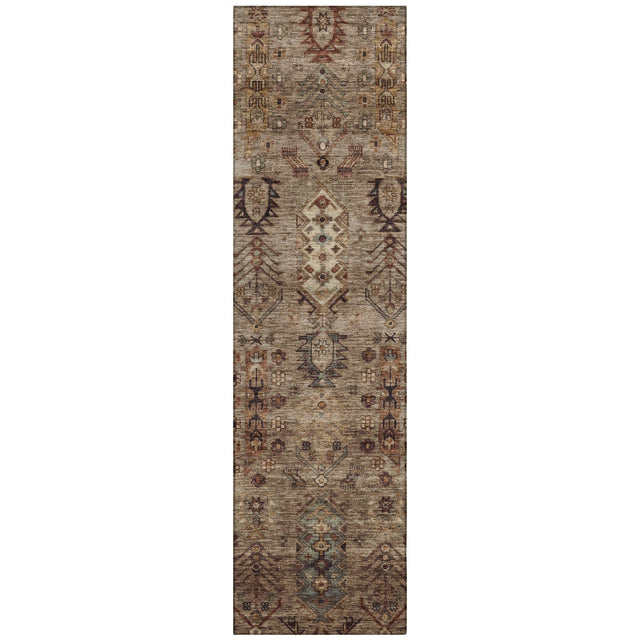 Addison Chantille ACN2047 Global Machine Made Traditional Brown Rug