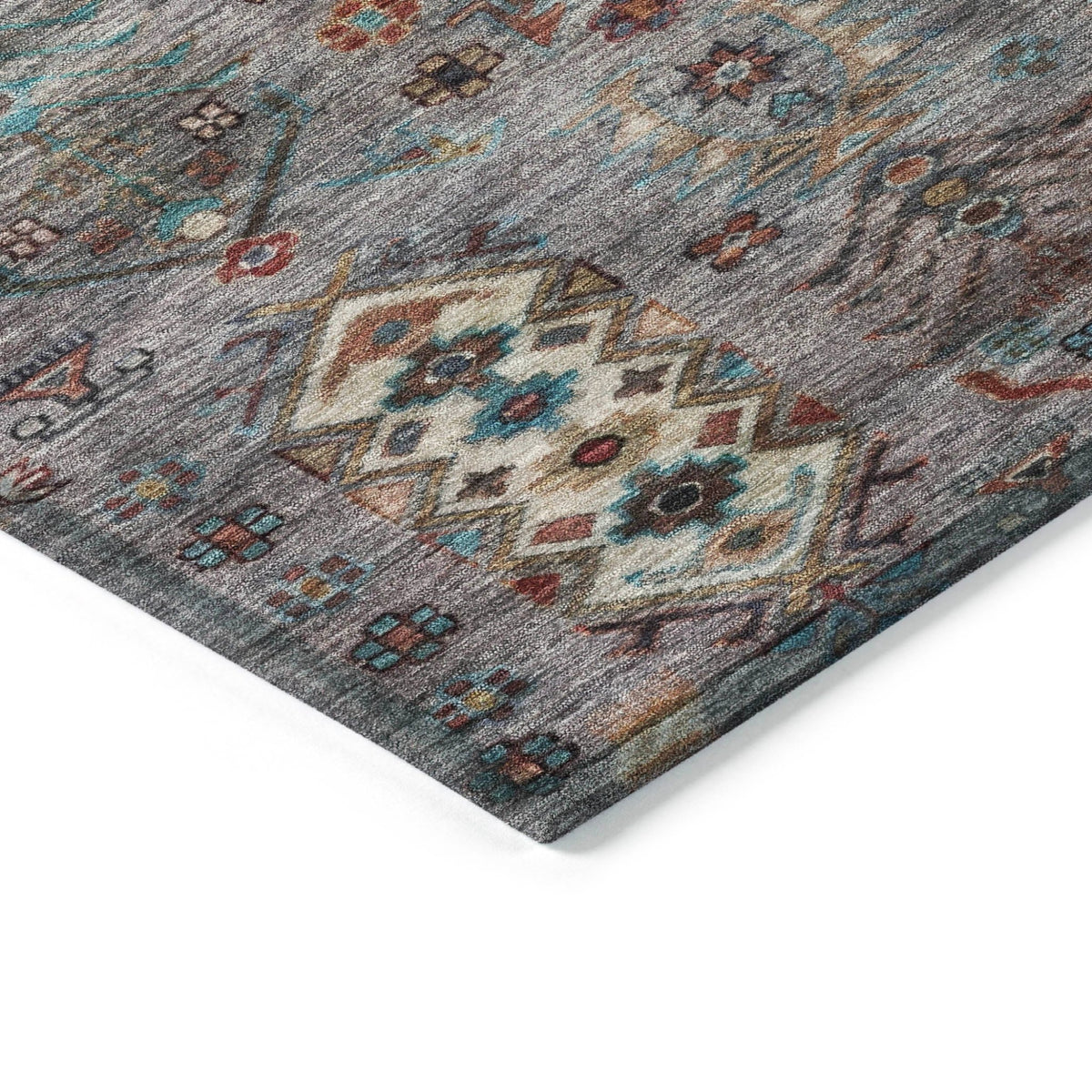 Addison Chantille ACN2047 Global Machine Made Traditional Gray Rug