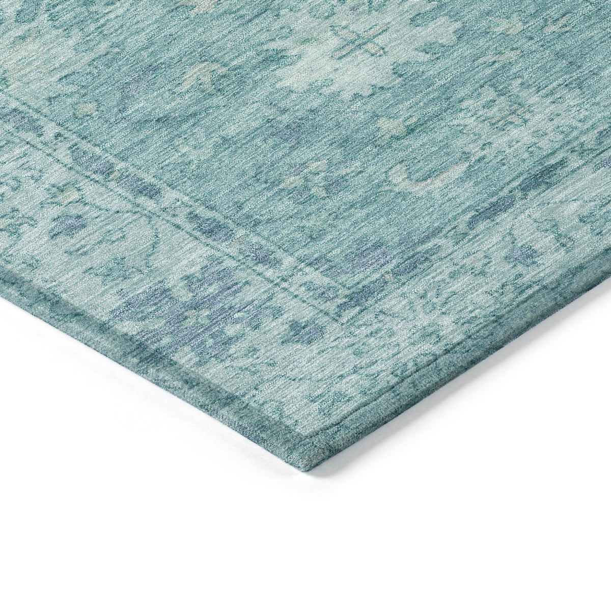 Addison Chantille ACN2051 Global Machine Made Traditional Teal Rug