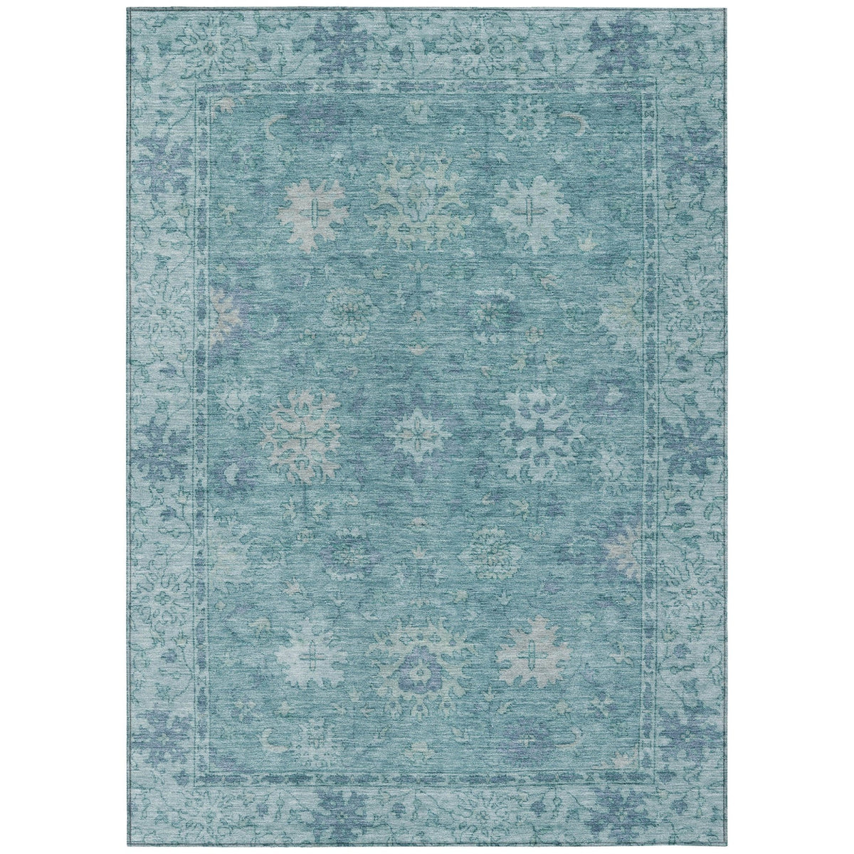 Addison Chantille ACN2051 Global Machine Made Traditional Teal Rug