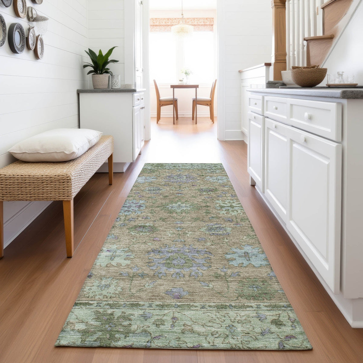 Addison Chantille ACN2052 Global Machine Made Traditional Brown Rug