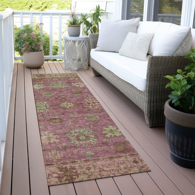 Addison Chantille ACN2052 Global Machine Made Traditional Pink Rug