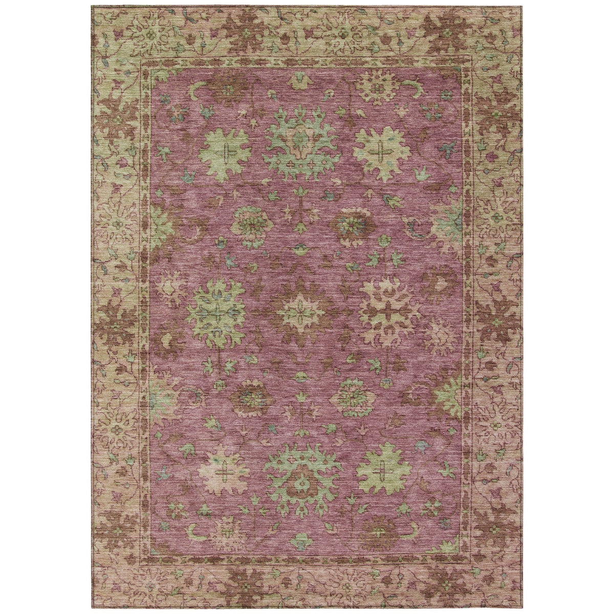 Addison Chantille ACN2052 Global Machine Made Traditional Pink Rug