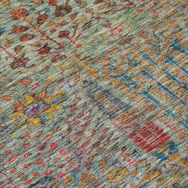 Addison Chantille ACN2053 Americana Machine Made Transitional Green Rug