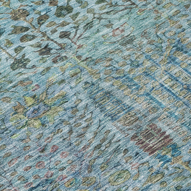 Addison Chantille ACN2053 Americana Machine Made Transitional Teal Rug