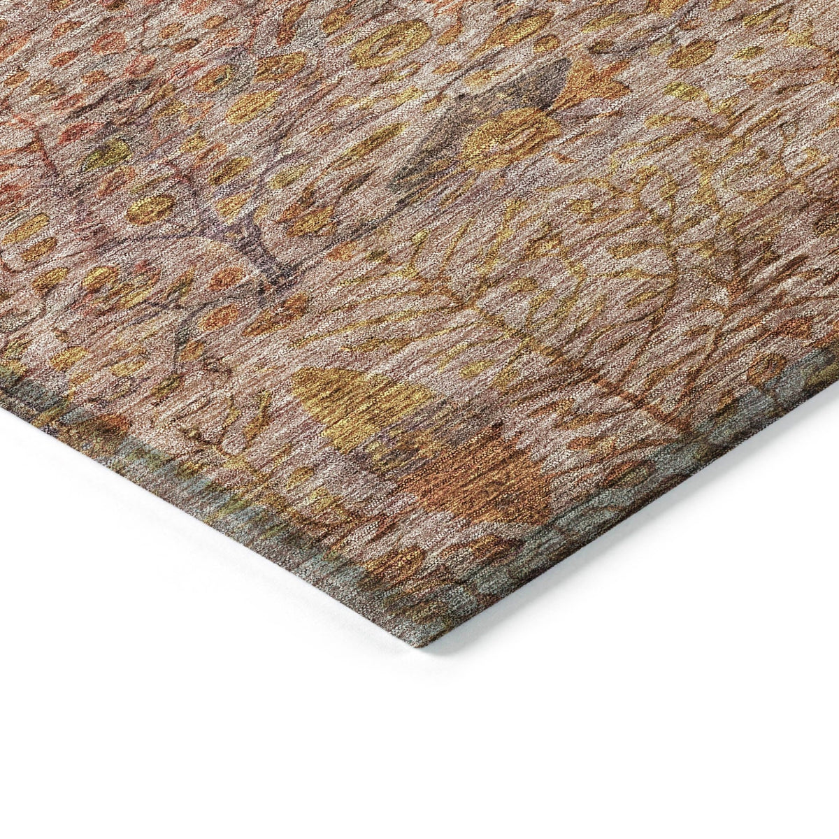 Addison Chantille ACN2053 Americana Machine Made Transitional Terracotta Rug