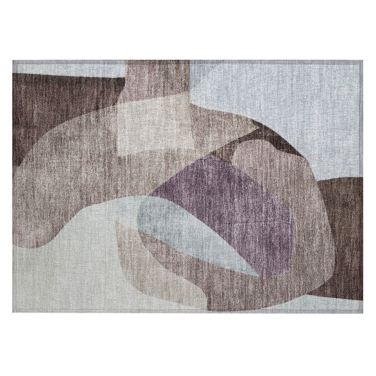 Addison Chantille ACN2058 Abstract Machine Made Transitional Brown Rug
