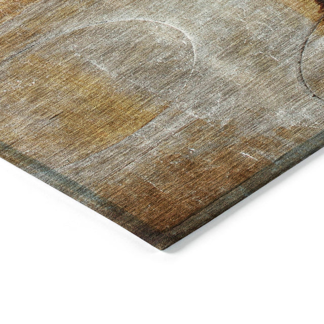 Addison Chantille ACN2059 Abstract Machine Made Transitional Paprika Rug