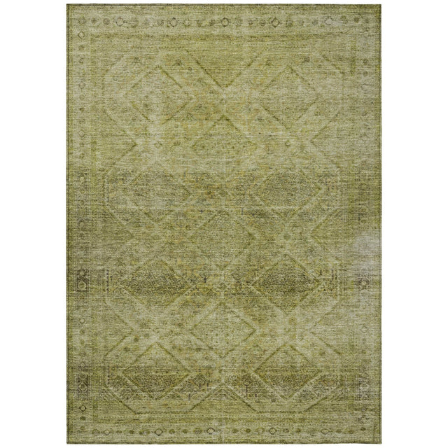 Addison Chantille ACN2060 Geometric Machine Made Transitional Aloe Rug