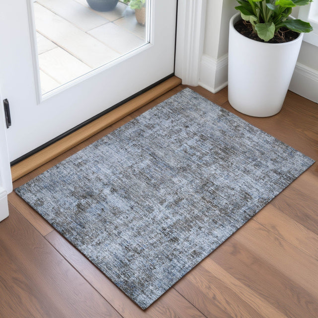 Addison Chantille ACN2061 Abstract Machine Made Transitional Blue Rug