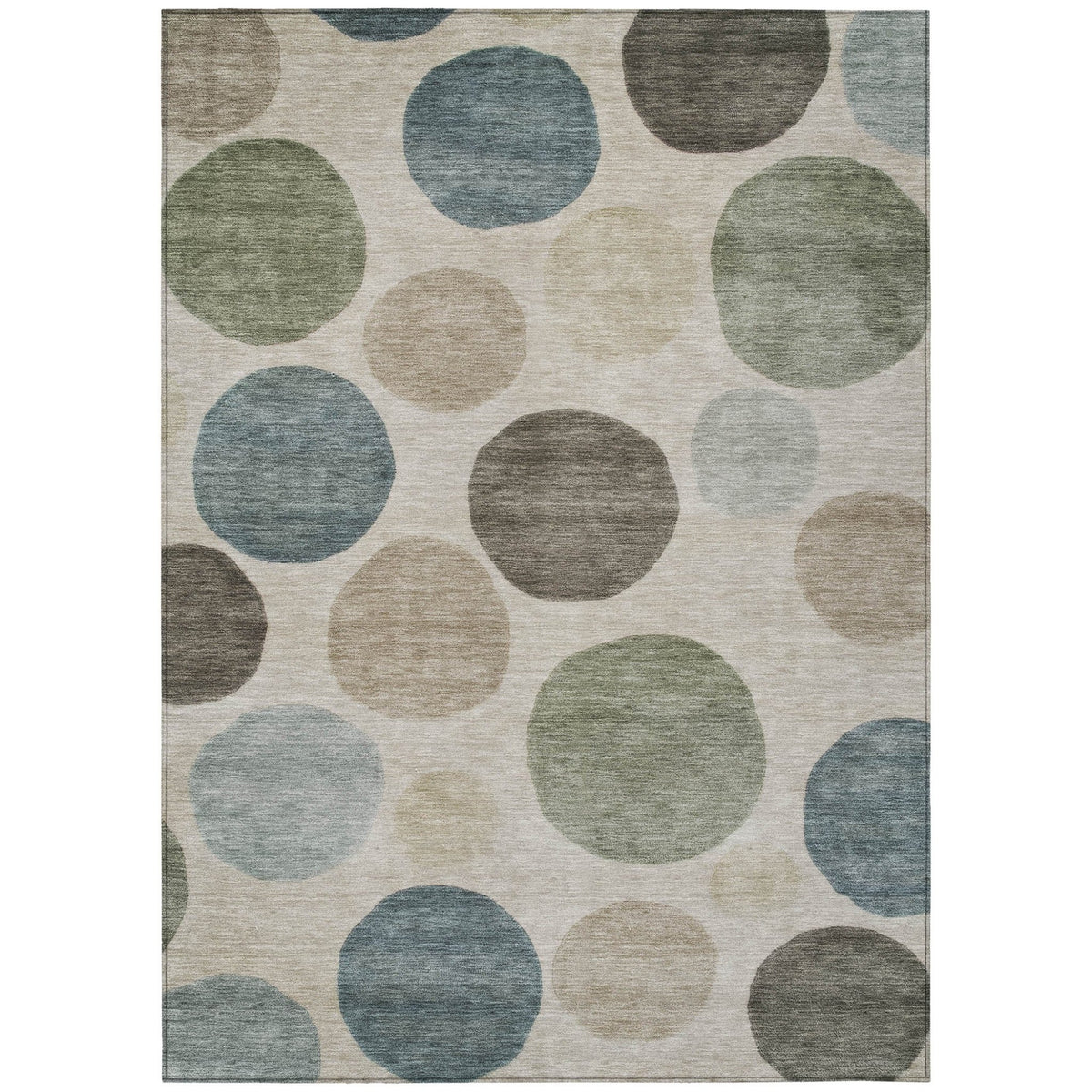 Addison Chantille ACN2062 Geometric Machine Made Transitional Khaki Rug