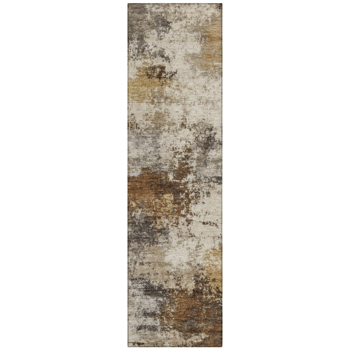 Addison Chantille ACN2064 Abstract Machine Made Transitional Brown Rug