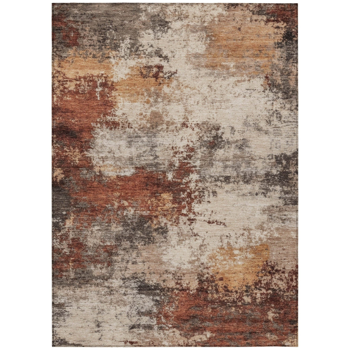 Addison Chantille ACN2064 Abstract Machine Made Transitional Paprika Rug