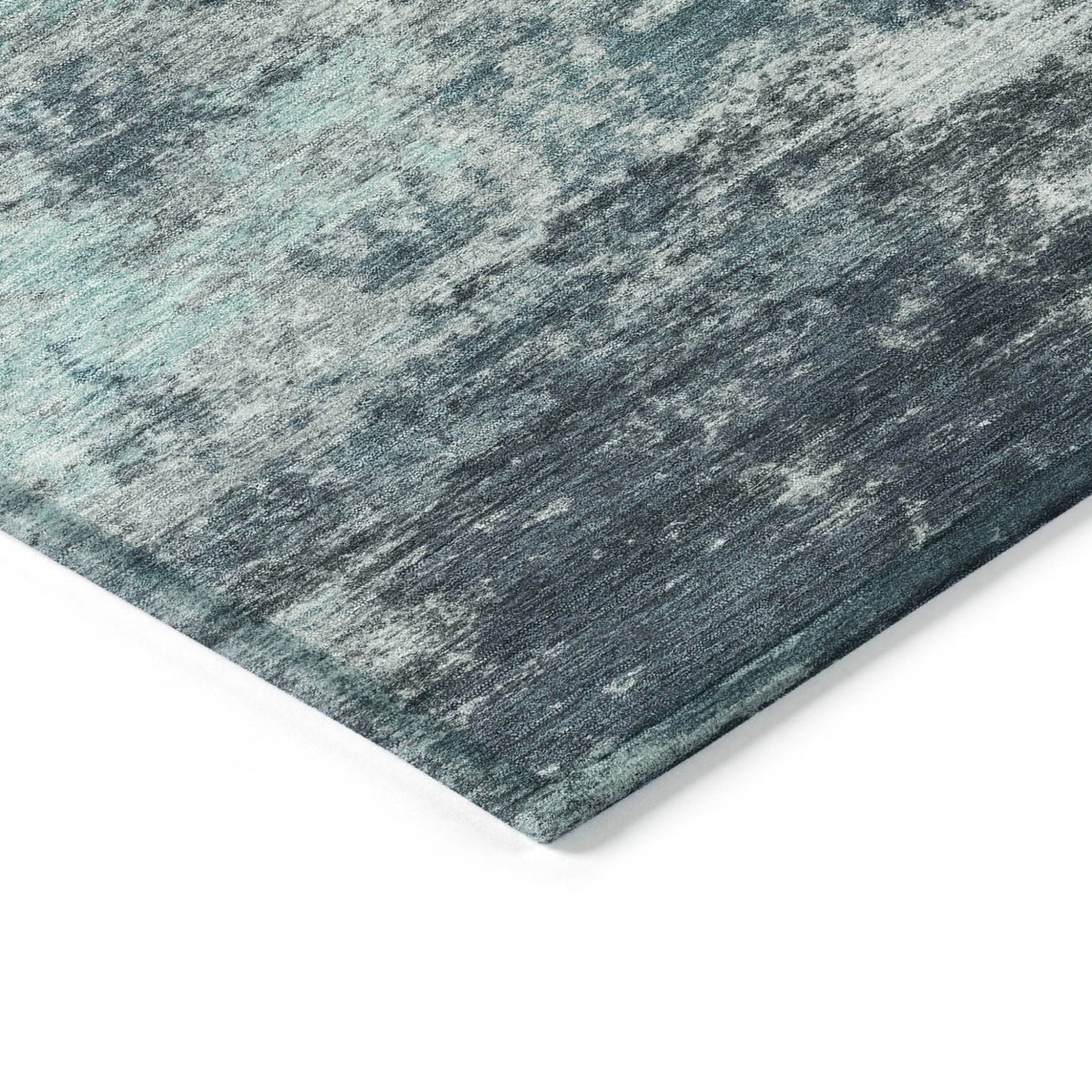 Addison Chantille ACN2065 Abstract Machine Made Transitional Teal Rug