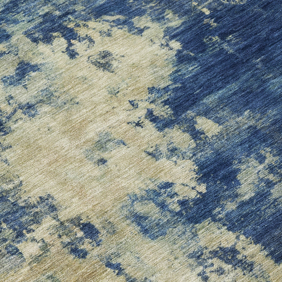 Addison Chantille ACN2066 Abstract Machine Made Transitional Navy Rug