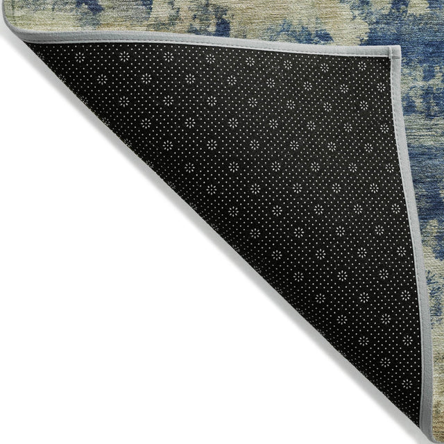Addison Chantille ACN2066 Abstract Machine Made Transitional Navy Rug