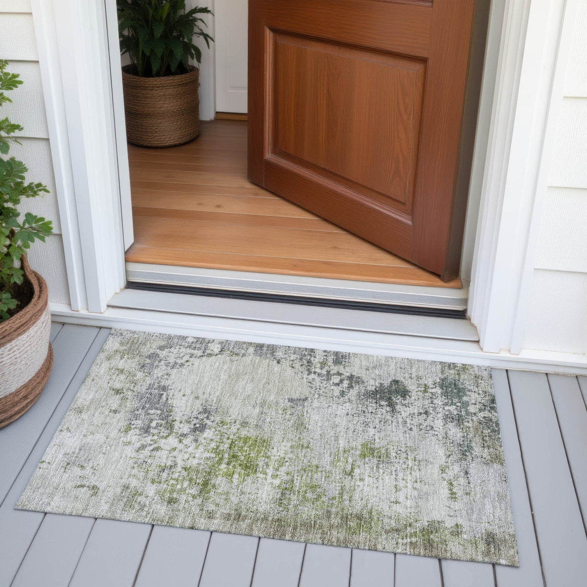 Addison Chantille ACN2070 Abstract Machine Made Transitional Linen Rug