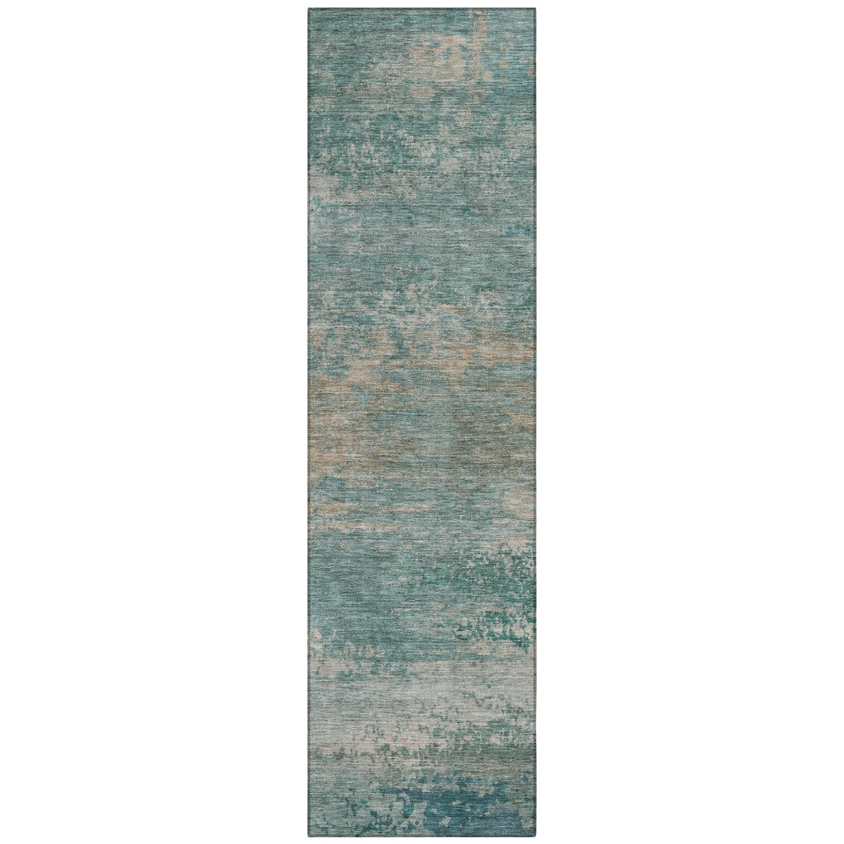Addison Chantille ACN2071 Abstract Machine Made Transitional Aqua Rug