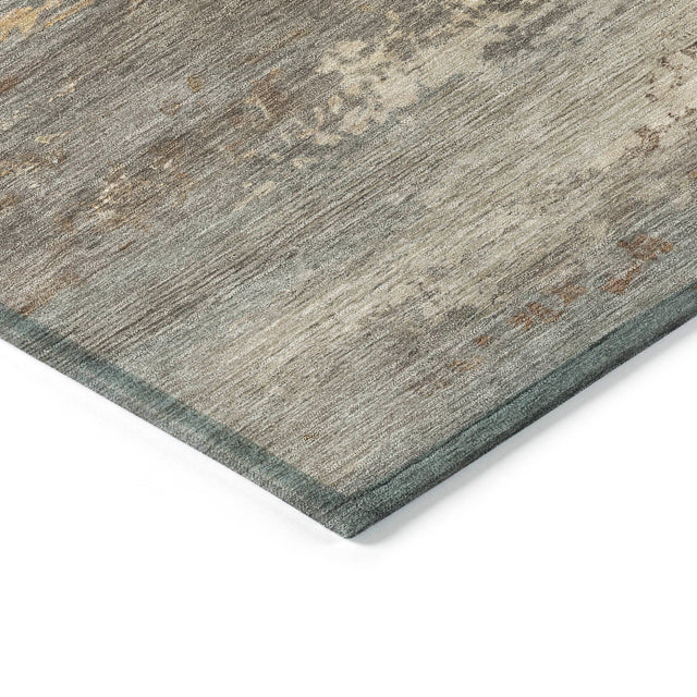 Addison Chantille ACN2071 Abstract Machine Made Transitional Brown Rug