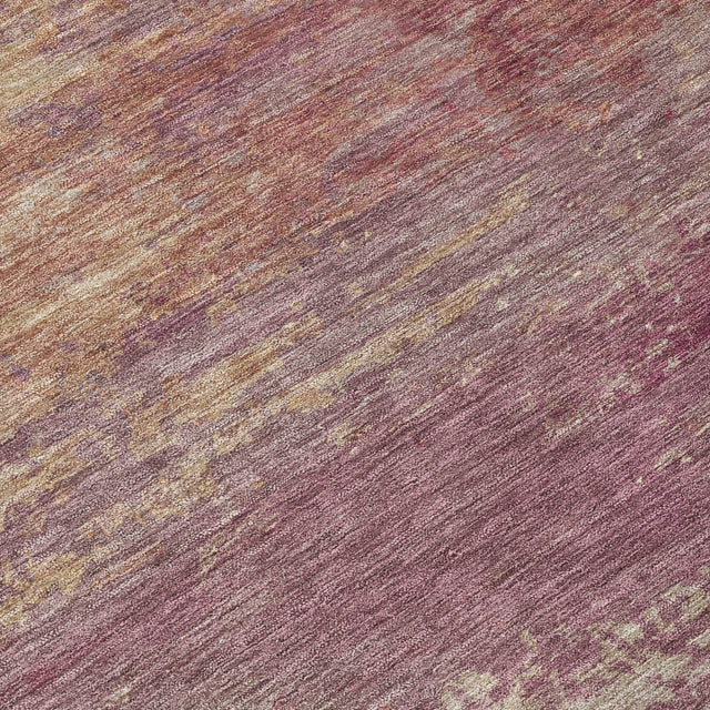 Addison Chantille ACN2071 Abstract Machine Made Transitional Merlot Rug