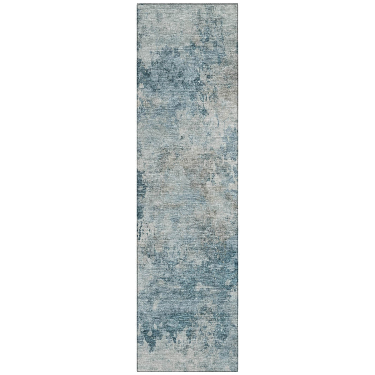 Addison Chantille ACN2073 Abstract Machine Made Transitional Teal Rug