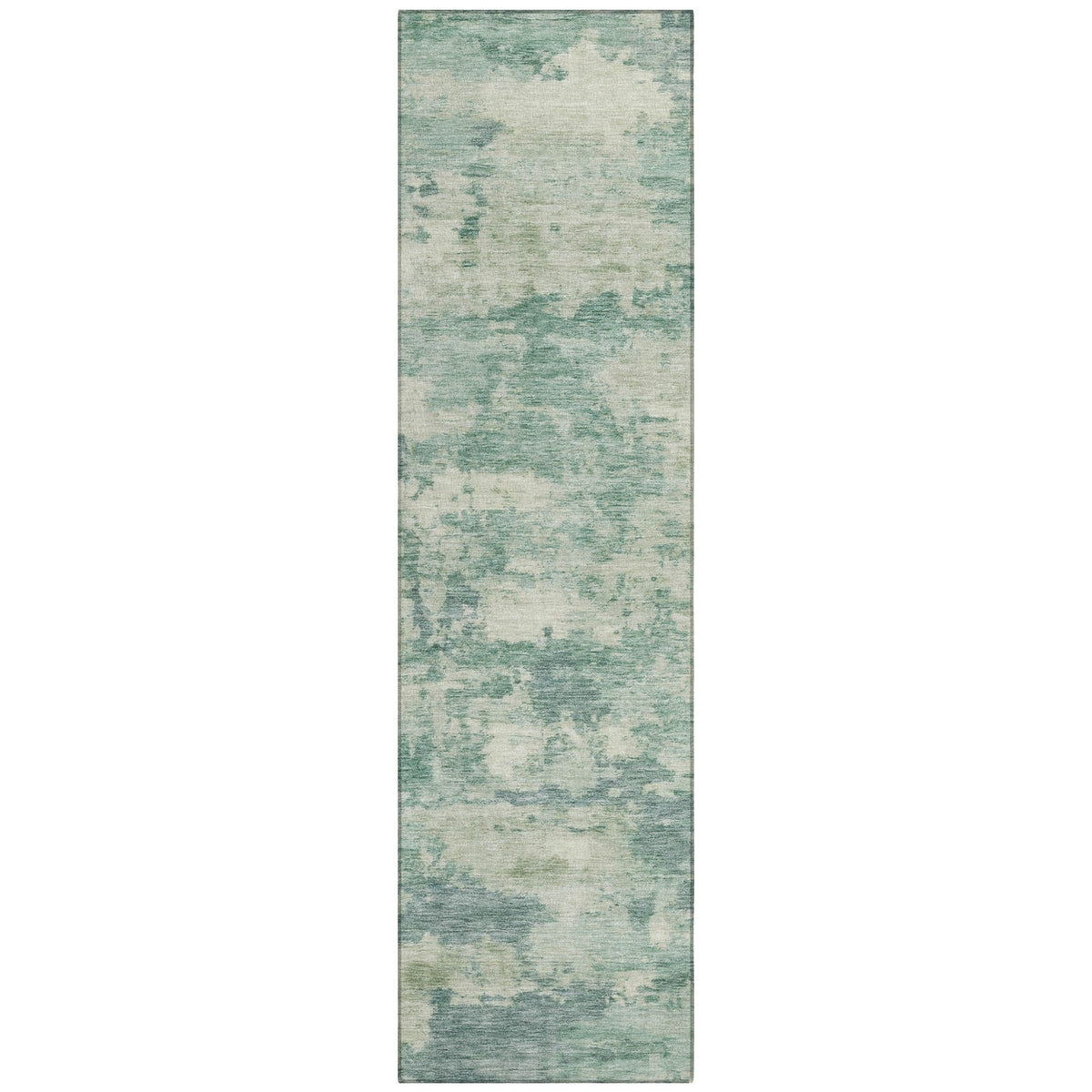 Addison Chantille ACN2074 Abstract Machine Made Transitional Teal Rug