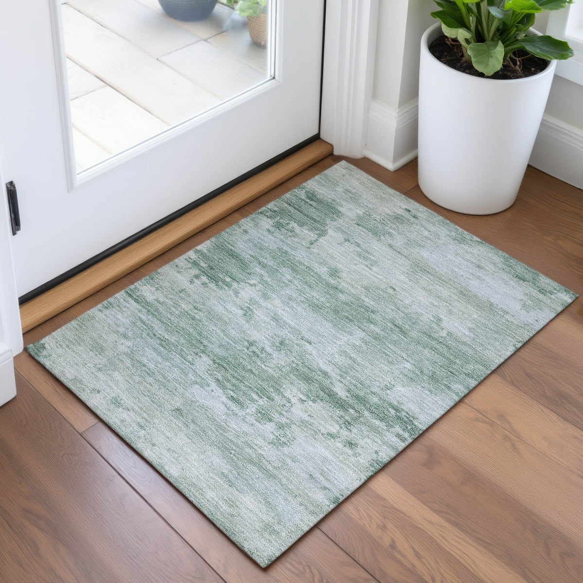 Addison Chantille ACN2075 Abstract Machine Made Transitional Mint Rug