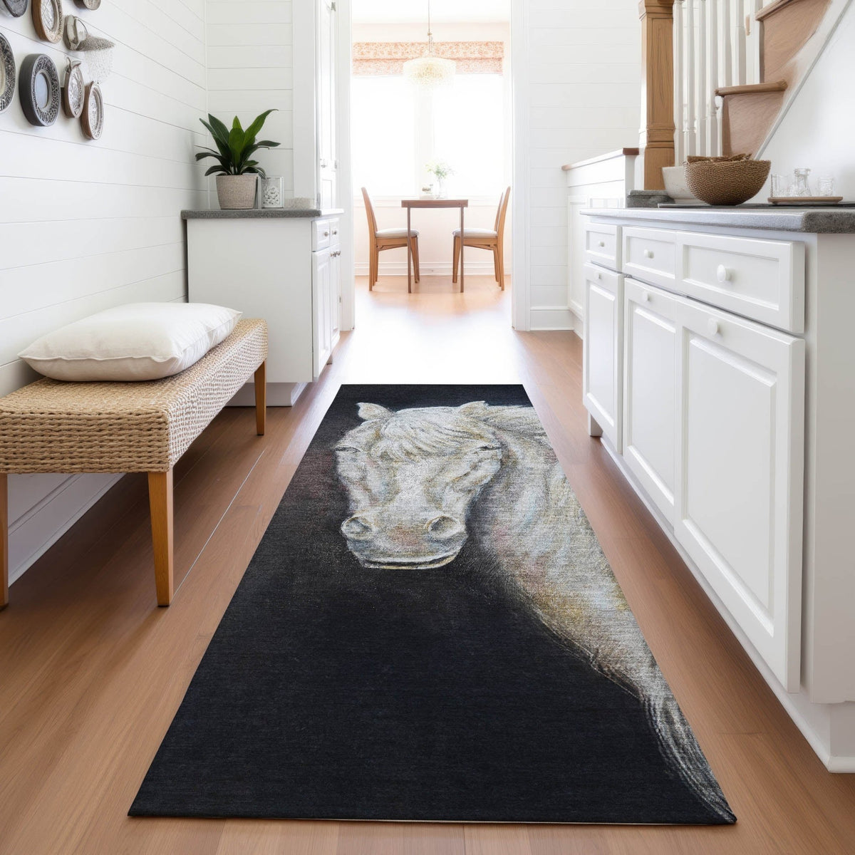 Addison Chantille ACN2080 Animal Machine Made Transitional Ivory Rug
