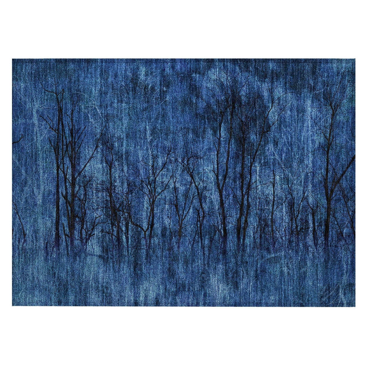 Addison Chantille ACN2083 Floral Machine Made Transitional Blue Rug