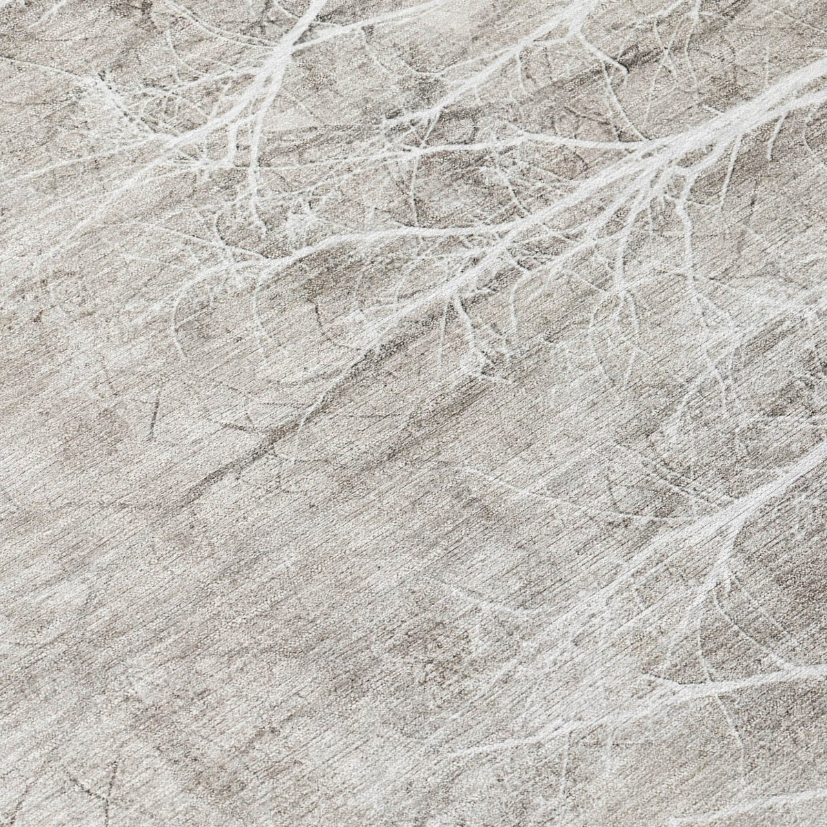 Addison Chantille ACN2083 Floral Machine Made Transitional Silver Rug