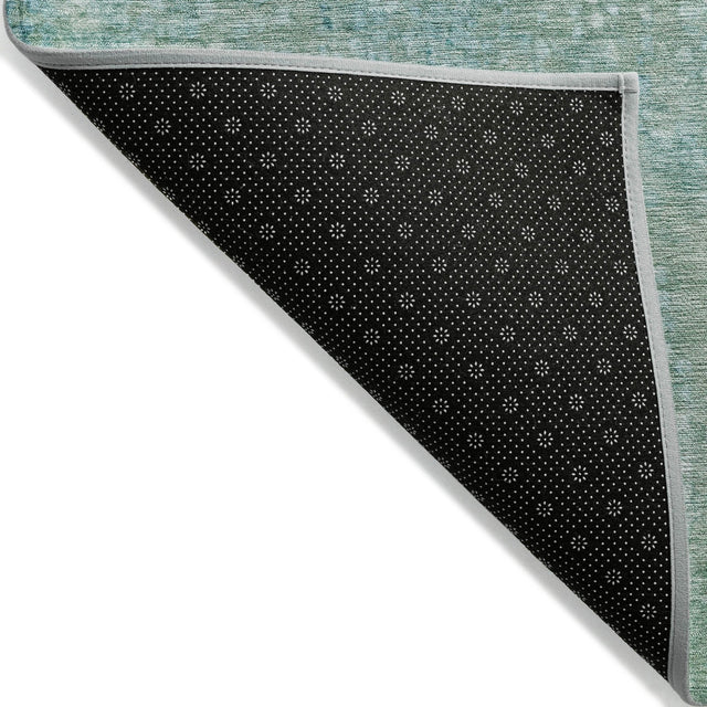 Addison Chantille ACN2087 Abstract Machine Made Transitional Teal Rug