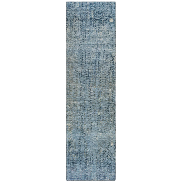 Addison Chantille ACN2088 Abstract Machine Made Transitional Blue Rug