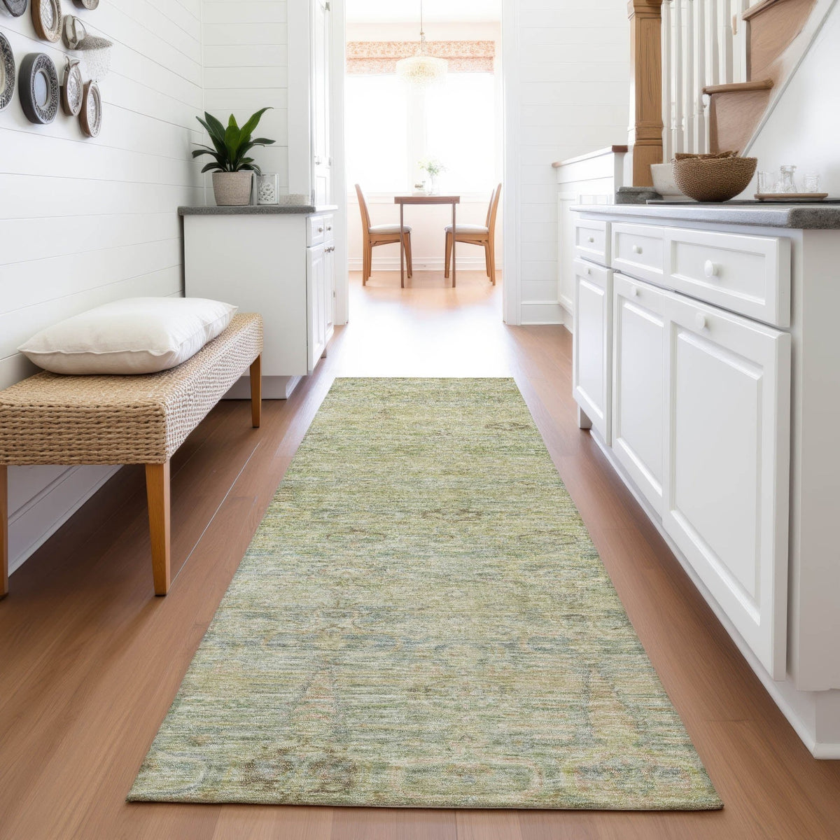 Addison Chantille ACN2090 Global Machine Made Traditional Green Rug