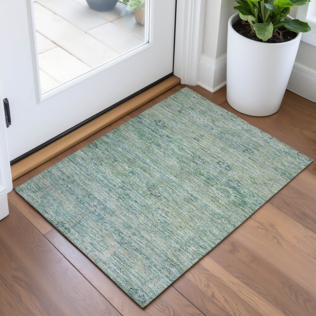 Addison Chantille ACN2090 Global Machine Made Traditional Teal Rug