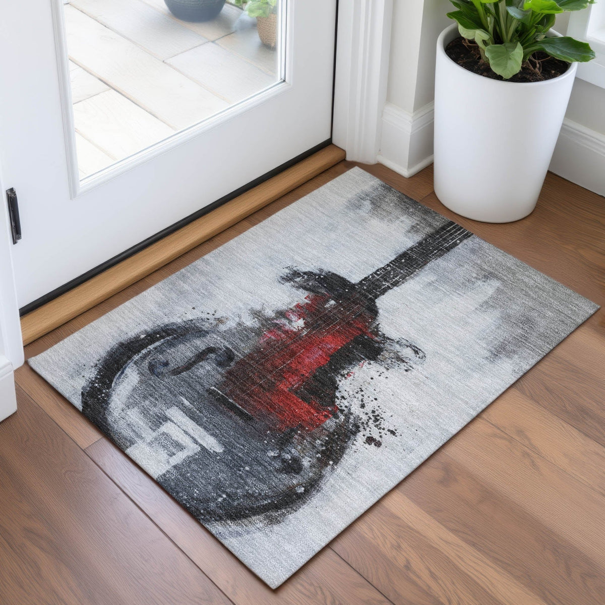 Addison Chantille ACN2091 Music Machine Made Transitional Gray Rug