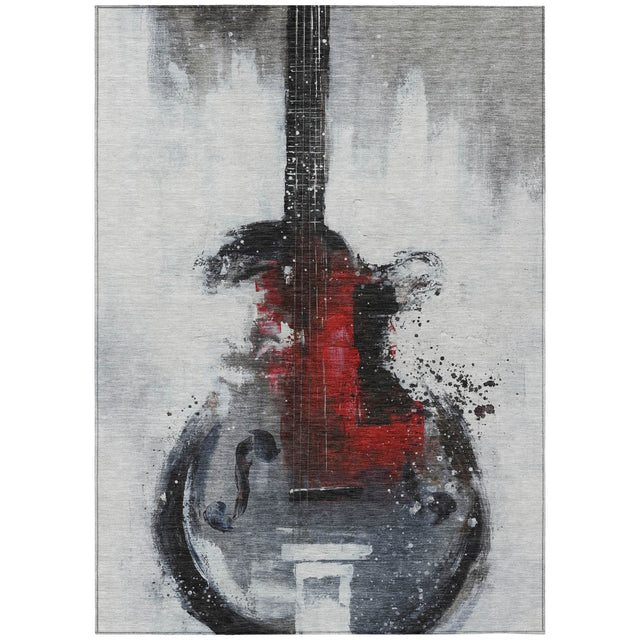 Addison Chantille ACN2091 Music Machine Made Transitional Gray Rug