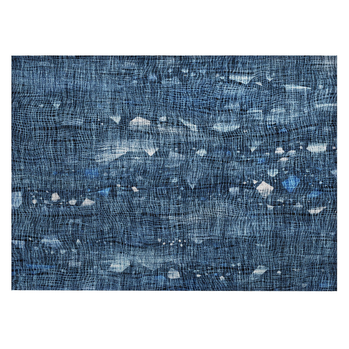 Addison Chantille ACN2092 Abstract Machine Made Transitional Blue Rug