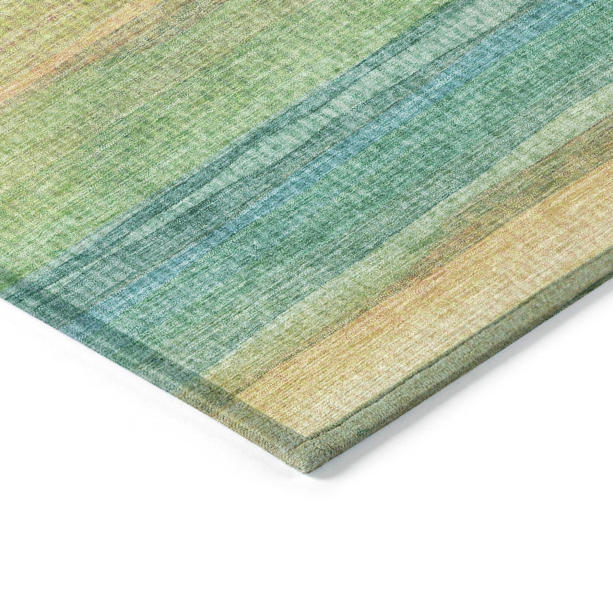 Addison Chantille ACN2093 Stripes Machine Made Transitional Aloe Rug