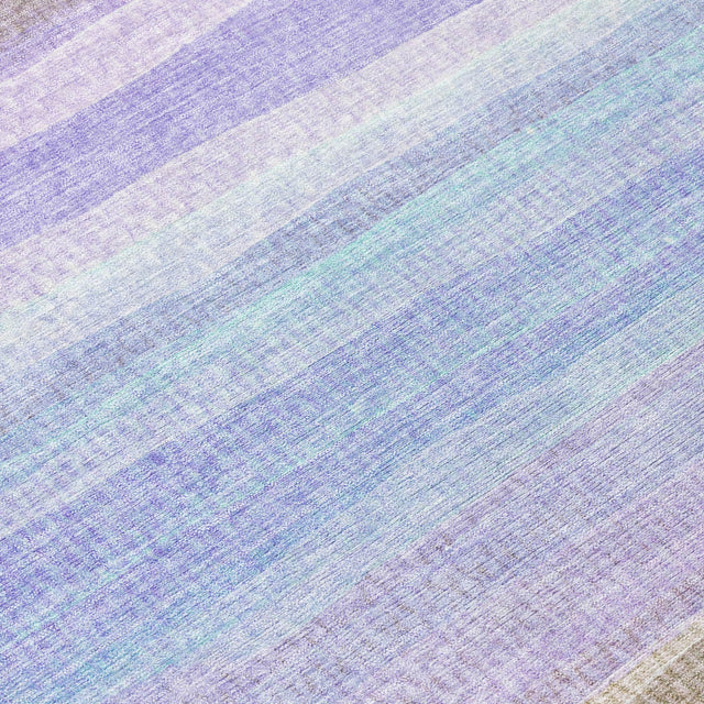 Addison Chantille ACN2093 Stripes Machine Made Transitional Lavender Rug